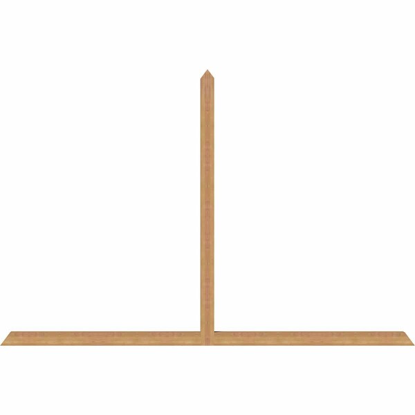Ekena Millwork Portland Timber Gable Bracket, Western Red Cedar, 108"W x 72"H x 3 1/2"D x 3 1/2"F, 16/12 Pitch GBW108X72X0404POR00SWR - main